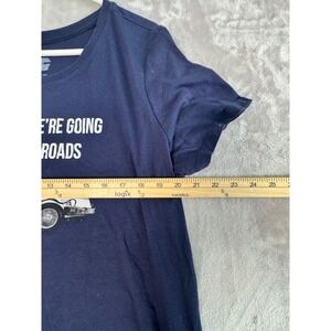 Back to the Future Graphic T-Shirt Roads Where We're‎ Going Movie Tee